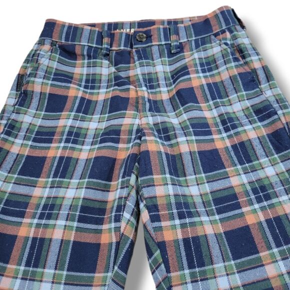 American Eagle Pants Size 4 W28" x L27" Super Hi-Rise Skinny Trouser Plaid Pants - Picture 4 of 7